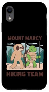 iphone xr mount marcy hiking team climbing expedition camping sloth case