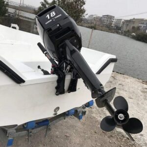 18HP 2-Stroke 246CC Outboard Boat Motors Boat Engine Marine Boat Engine W/Water Cooling System Short Shaft for Fishing Boat (2-Stroke 18HP)