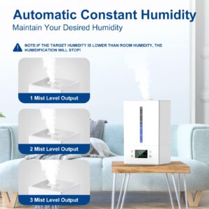 6L Humidifier for Bedroom Large Room