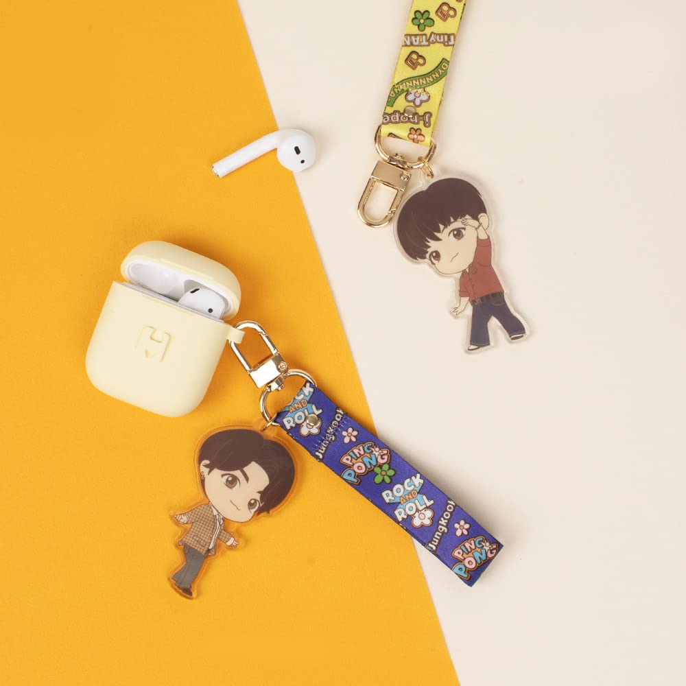 BTS TinyTan Dynamite Acrylic Strap Keyring Key Chain Accesssories (SUGA)