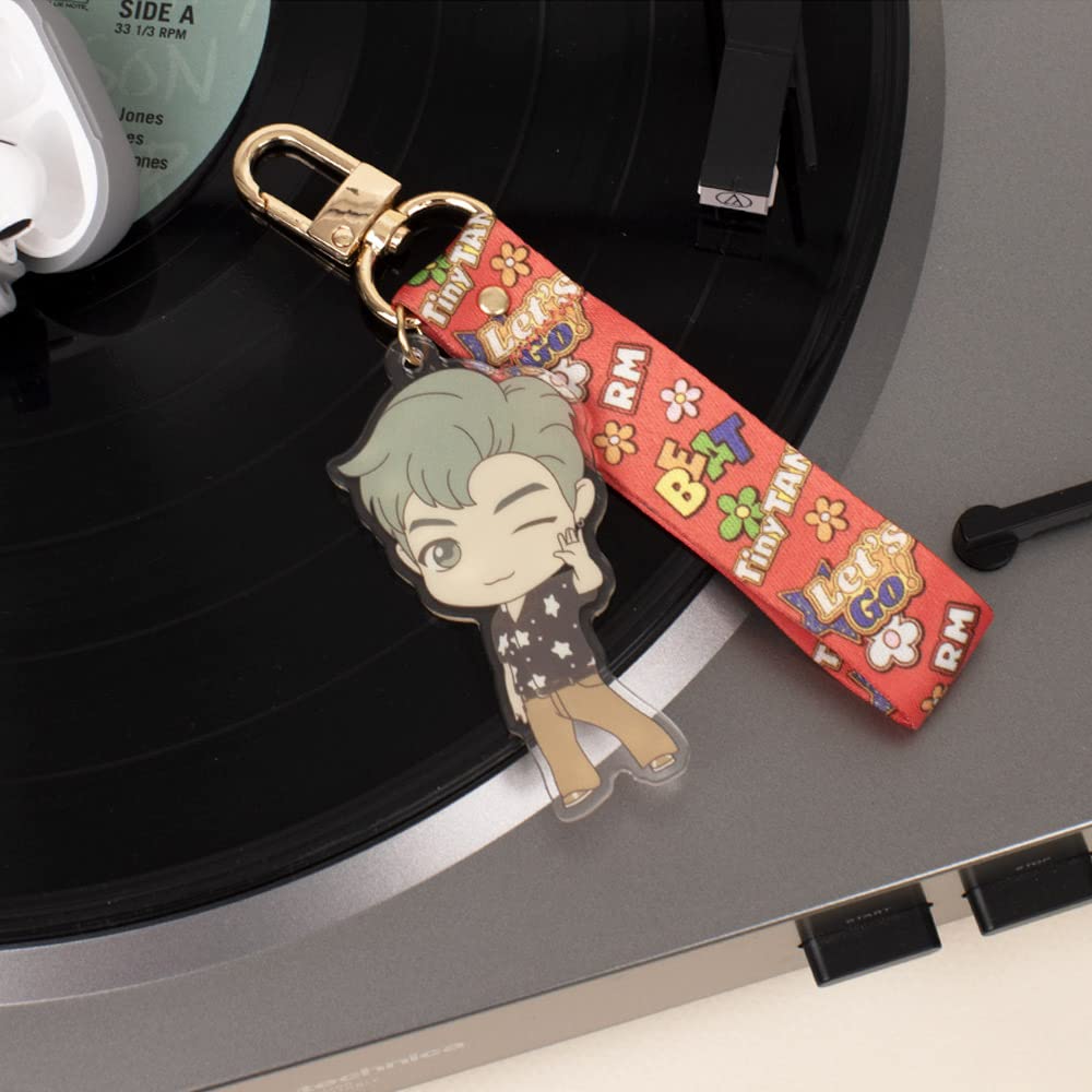 BTS TinyTan Dynamite Acrylic Strap Keyring Key Chain Accesssories (SUGA)