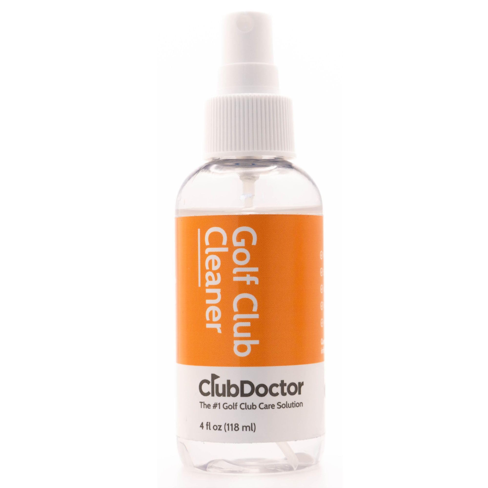 Club Doctor - Club Cleaning Solution - Golf Club Cleaner Spray - Removes Dirt from Grooves - Increase Spin and Improve Ball Flight - Clips onto Bag for Convenience - 4 oz