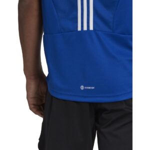 adidas Men's AEROREADY High Intensity Back 3-Stripes Training Tee, Team Royal Blue/White, Large