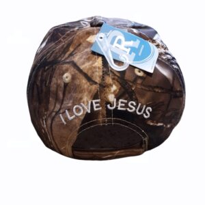 Black Duck Brand 3D Christ King of Kings Embroidered Jesus Christian Ball Cap (Camo)