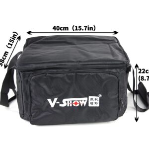 V-Show Portable Carry Bag for Wireless Battery Uplights - Durable Soft-Sided Bag for 4 Freedom Par Light fixtures, for DJ Wedding Party Par light