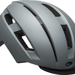 BELL Daily MIPS LED Adult Commuter/Urban Bike Helmet - Matte Gray/Black, Medium/Large (53-60 cm)