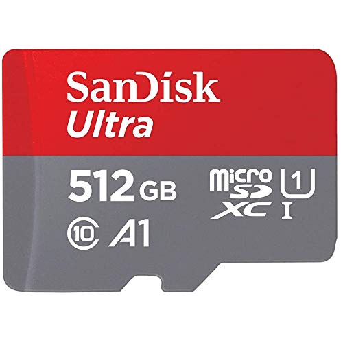 SanDisk Micro SDXC Ultra Class 10 UHS-1 512GB Memory Card Works with Nintendo Switch OLED Model Gaming System (SDSQUA4-512G-GN6MN) Bundle with (1) Everything But Stromboli SD & MicroSD Card Reader