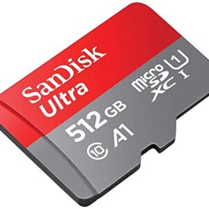 SanDisk Micro SDXC Ultra Class 10 UHS-1 512GB Memory Card Works with Nintendo Switch OLED Model Gaming System (SDSQUA4-512G-GN6MN) Bundle with (1) Everything But Stromboli SD & MicroSD Card Reader