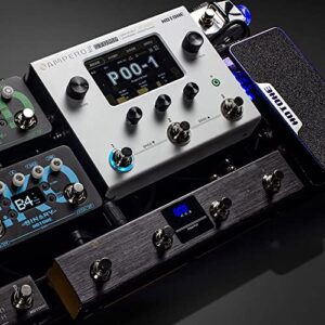 HOTONE Guitar Multi Effects Processor Multi Effects Pedal Touch Screen Guitar Bass Amp Modeling IR Cabinets Simulation Guitar Effects Pedal Multi FX Processor Ampero II Stomp