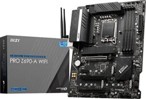 msi pro z690-a wifi proseries motherboard (12th/13th/14th gen intel core, lga 1700 socket, ddr5, pcie 5, 2.5g lan, m.2 slots, wi-fi 6e, bluetooth 5.3, atx)