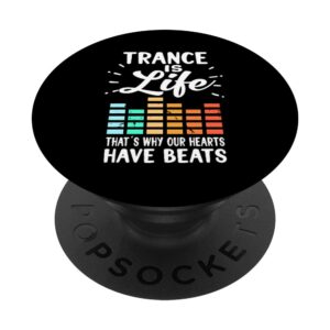 Trance Music Electronic Dance Music DJ Mixer Retro Music PopSockets Swappable PopGrip