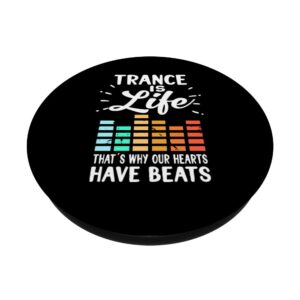 Trance Music Electronic Dance Music DJ Mixer Retro Music PopSockets Swappable PopGrip