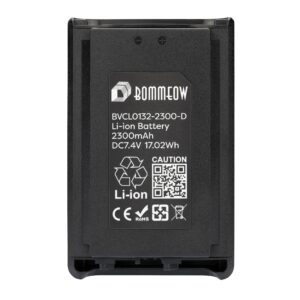 Bommeow BVCL0132-2300-D 7.4V 2300mAh Li-ion Replacement Battery for Yaesu/Vertex VX-228 VX-230 VX-231 VX-228 VX-230 VX-231 VX-234 as FNB-V104LIA FNB-V132LI-UNI FNB-V131LI-UNI FNB-V103LIA