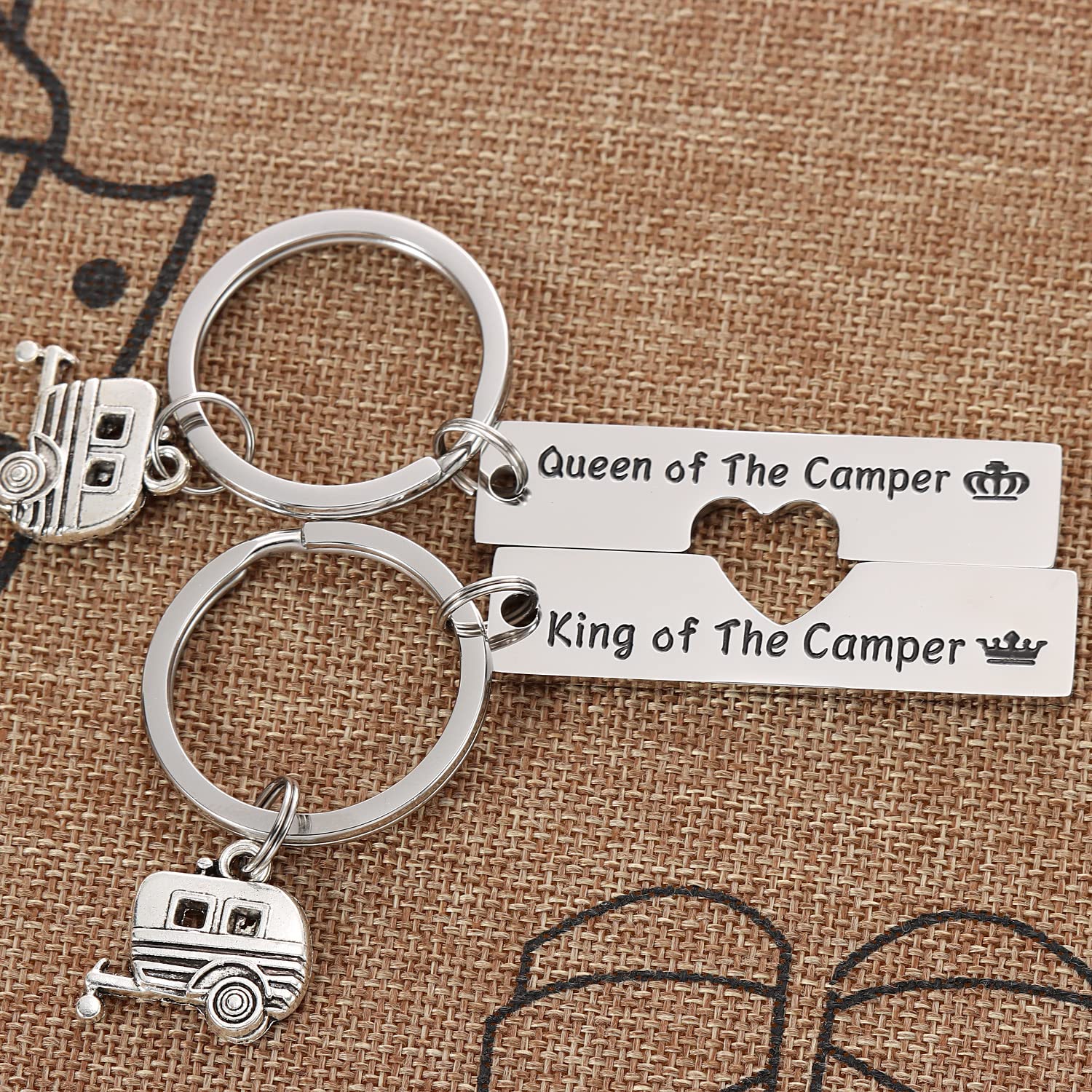 Kivosliviz Rv Camper Gifts Keychain for Men Women Cute Camping Stuff Best Rv Themed Camping Lovers Jewelry Camper Keyring Rv Keychain Camper Keychain