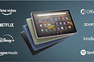 All-new Fire HD 10 tablet, 10.1", 1080p Full HD, 32 GB, latest model (2021 release), Black, without lockscreen ads