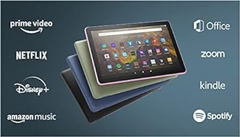 All-new Fire HD 10 tablet, 10.1", 1080p Full HD, 32 GB, latest model (2021 release), Black, without lockscreen ads