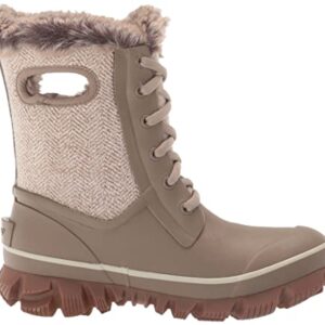 Bogs Womens Arcata Boot Snow, Cozy Cheveron-Taupe, 11