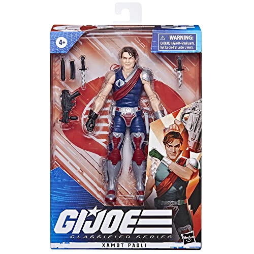 G.I. Joe Classified Series Xamot Paoli Action Figure 45 Collectible Premium Toy, Multiple Accessories 6-Inch-Scale with Custom Package Art