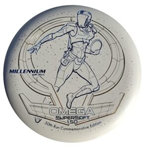 millennium golf discs millennium limited edition xxl stamp 50th run commemorative standard omega supersoft putter golf disc [colors may vary] - 173-175g