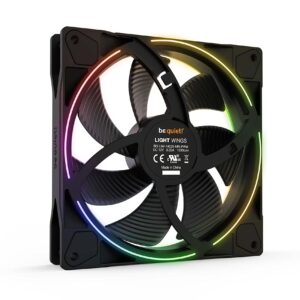 be quiet! Light Wings 140mm PWM Premium Low Noise ARGB Cooling Fan | 4-Pin | Black | BL074