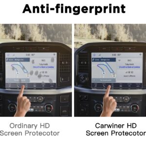 Carwiner Screen Protector for 2021-2024 Ford F-150 12In Navigation Display Tempered Glass F150 SYNC4 Touchscreen Protector Accessories (HD)