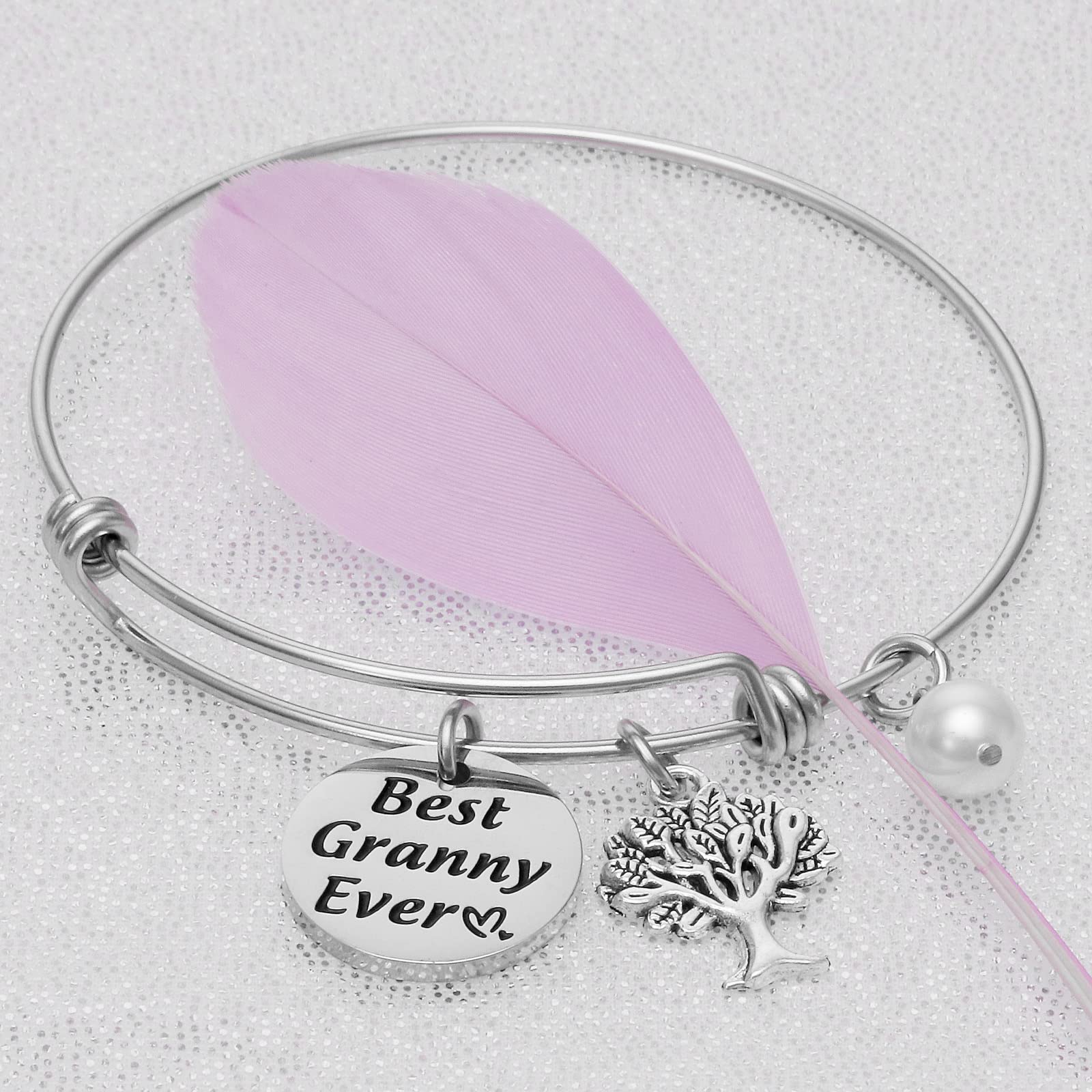 Kivosliviz Granny Bracelet Gifts for Women a Granny Present Ideas Best Granny ever Bangle Braclets Jewelry Granny Bracelet