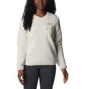 columbia women's west bend crew, chalk, large