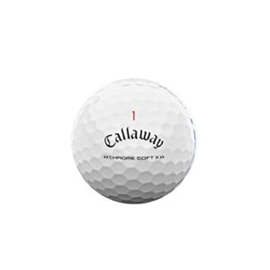 Callaway Golf 2022 Chrome Soft X Golf Balls, Triple Track, White, Large