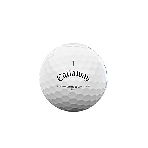 Callaway Golf 2022 Chrome Soft X LS Golf Balls, Triple Track, White