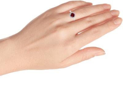 55Carat Natural-Garnet Gemstone Solitaire Ring 925 Sterling-Silver Unique Design