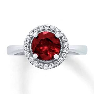 55Carat Natural-Garnet Gemstone Solitaire Ring 925 Sterling-Silver Unique Design