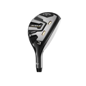 callaway golf 2022 rogue st pro hybrid (right hand, graphite shaft, stiff flex,),silver