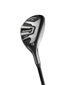 callaway golf 2022 rogue st max hybrid (right hand, graphite shaft, stiff flex, 3 hybrid), silver