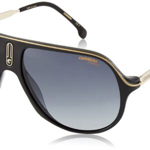 Carrera Unisex Sunglass Style Safari65/N Rectangular, Black/Grey Shaded, 62mm, 15mm