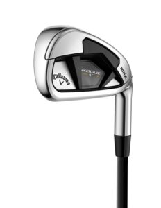 callaway golf rogue st max individual iron (right hand, steel shaft, regular flex, 4 iron),silver