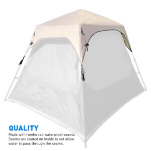 EasyGo Product Rain Fly Accessory - Fits Coleman 6 Person Instant Tent (10 Foot X 9 Foot) Camping Tents – Rain Fly ONLY - Aftermarket Brand