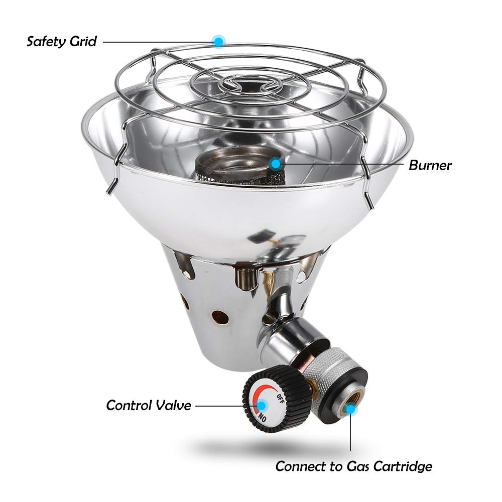 Taruor Tent Heater for Camping, Outdoor Portable Gas Heater Warmer Heating Stove Tent Heater, Small Outdoor Gas Heater