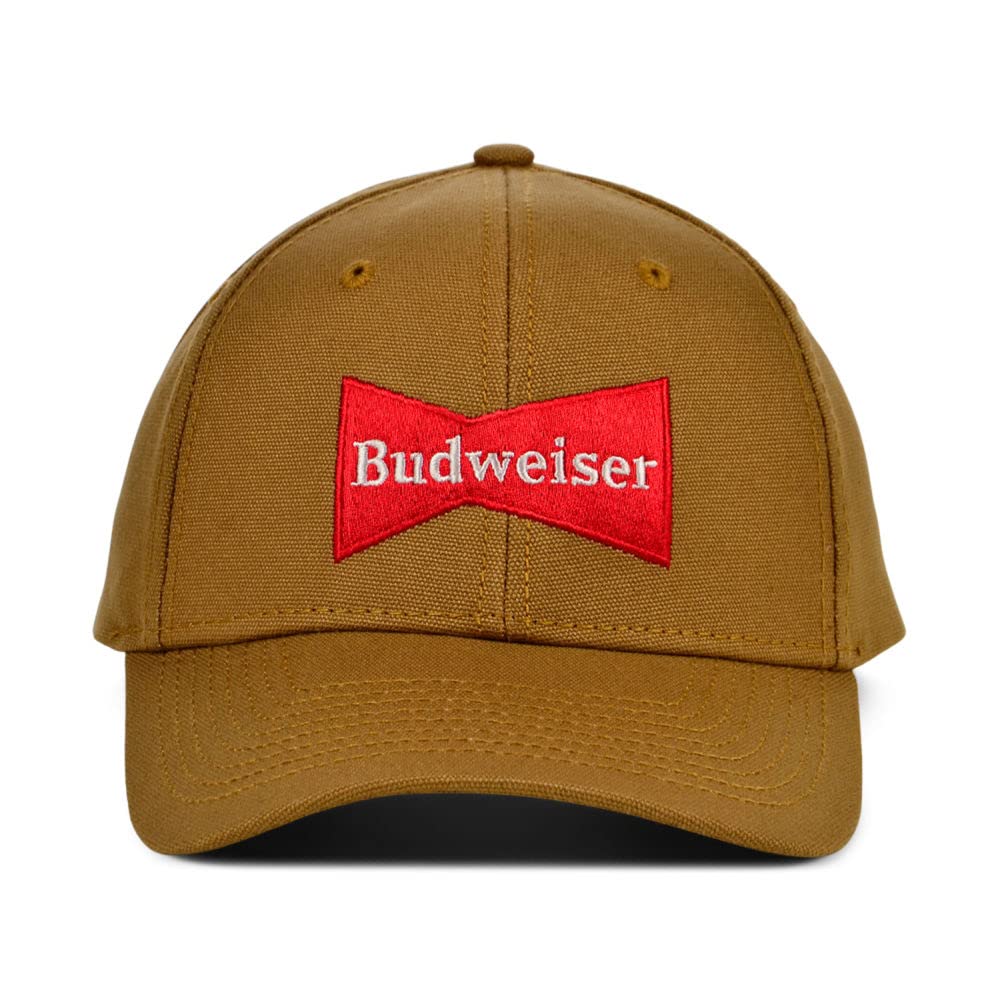 Canvas Adjustable Snapback Hat Brown, One Size