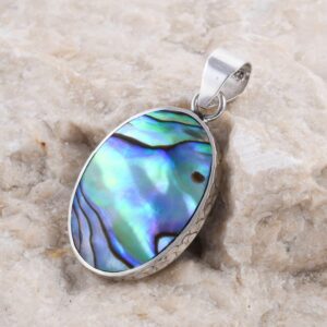 Shop LC Abalone Shell 925 Sterling Silver Pendant Jewelry Gifts for Women Birthday Gifts