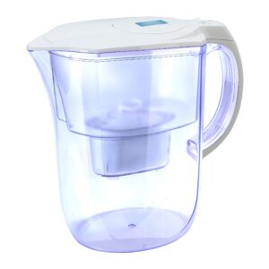 Ehm Ultra Premium Alkaline Water Filter Pitcher - 3.8L, Activated Carbon Filter- BPA Free, Healthy, Clean, & Toxin-Free Mineralized Alkaline Water in Minutes- Up to 9.5 pH-2023 (White)