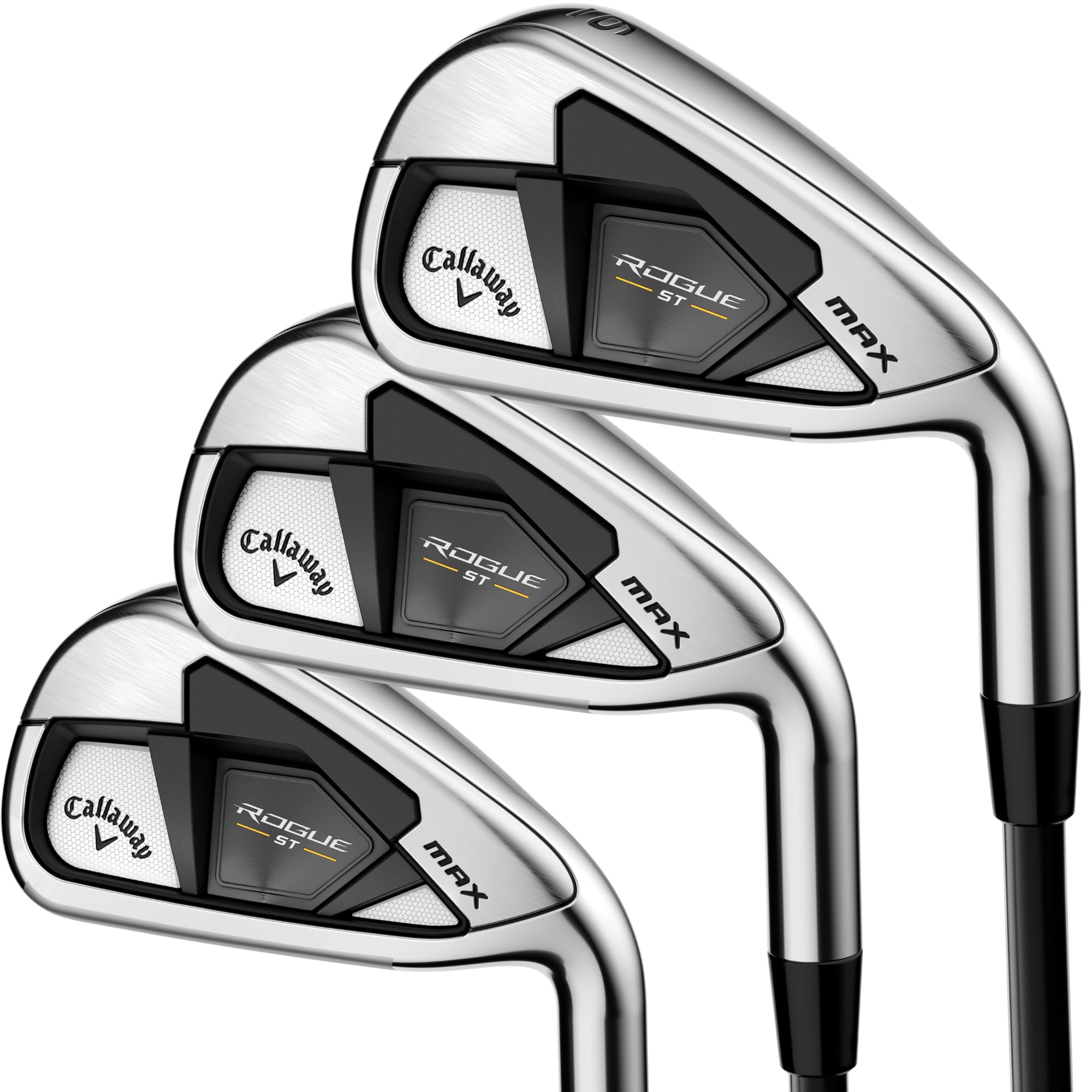 Callaway Golf Rogue ST Max Iron Set (Right Hand, Steel Shaft, Regular Flex, 4 Iron - PW, Set of 7 Clubs)