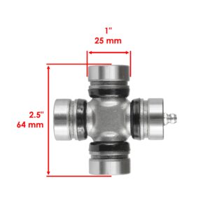 Caltric U-Joint Kit Compatible with Arctic Cat Prowler 700 HDX 2011-2016 Rear Drive Propeller Shaft