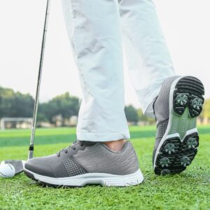 THESTRON Men Golf Shoes Professional Waterproof Spikes Golf Sport Sneakers …