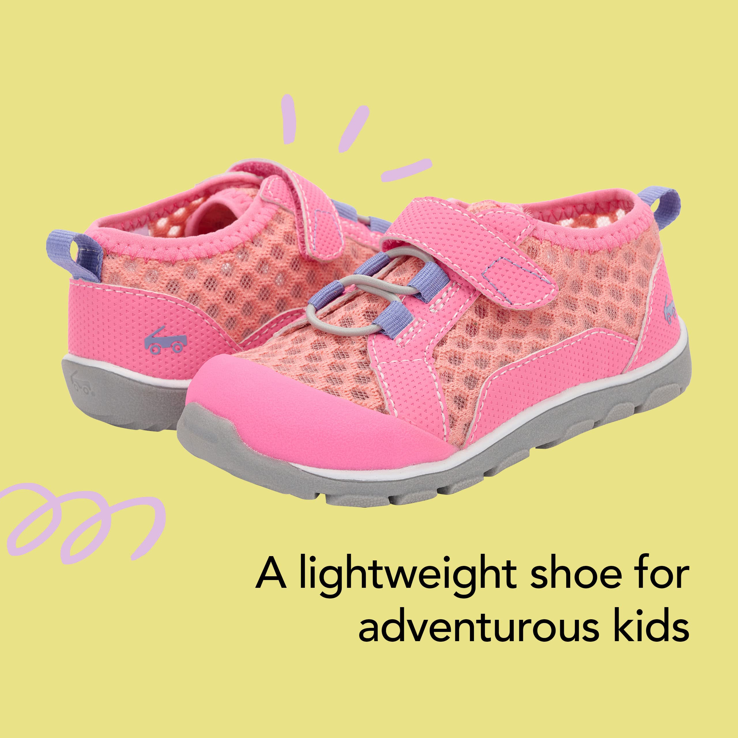 See Kai Run - Anker Water-Friendly Active Shoe for Little Kids, Coral/Multi, Little Kid 11