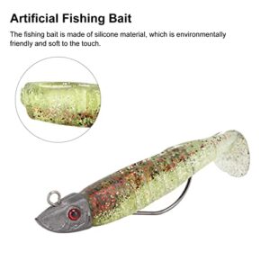 Soft Lure, Artificial Fishing Lure Compact Feel Comfortable for Freshwater for Saltwater for Anglers(Willow Yellow)