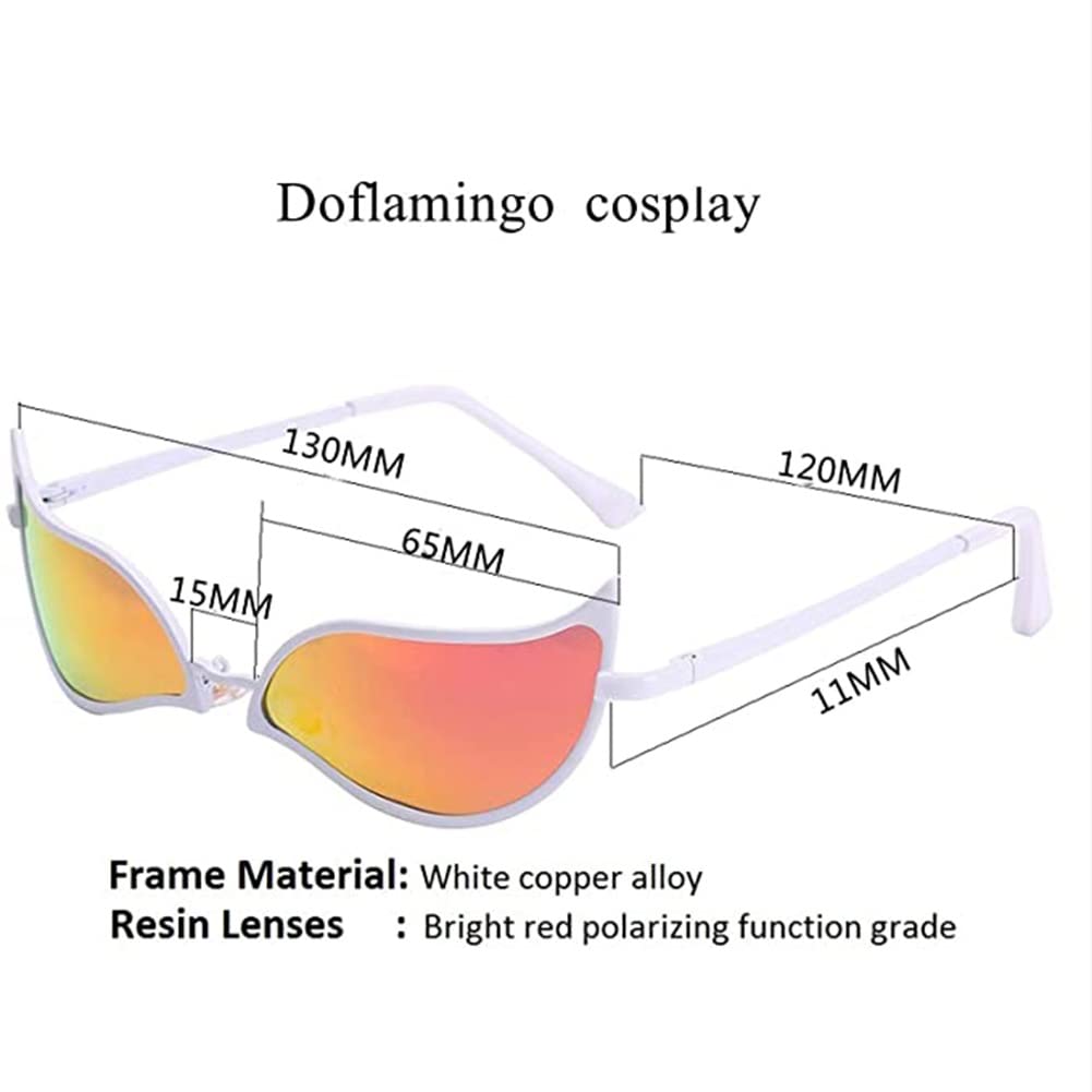 CARLOUMERN Don Flamingo Glasses Don Flamingo Sunglasses Anime Don Flamingo Polarized Glasses For Men/Women Joker Cosplay Accessories 99% Anti UV400