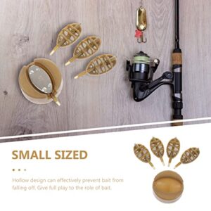 1 Set Inline Method Feeders Set Carp Fishing Tackle Fishing Accessories with 4 Sinkers Carp Fishing for Bait Holder Tool