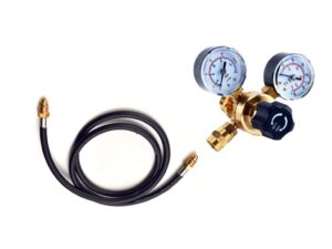 h&j argon co2 regulator gauges cga580 with 80'' hose fits lincoln miller mig tig welder