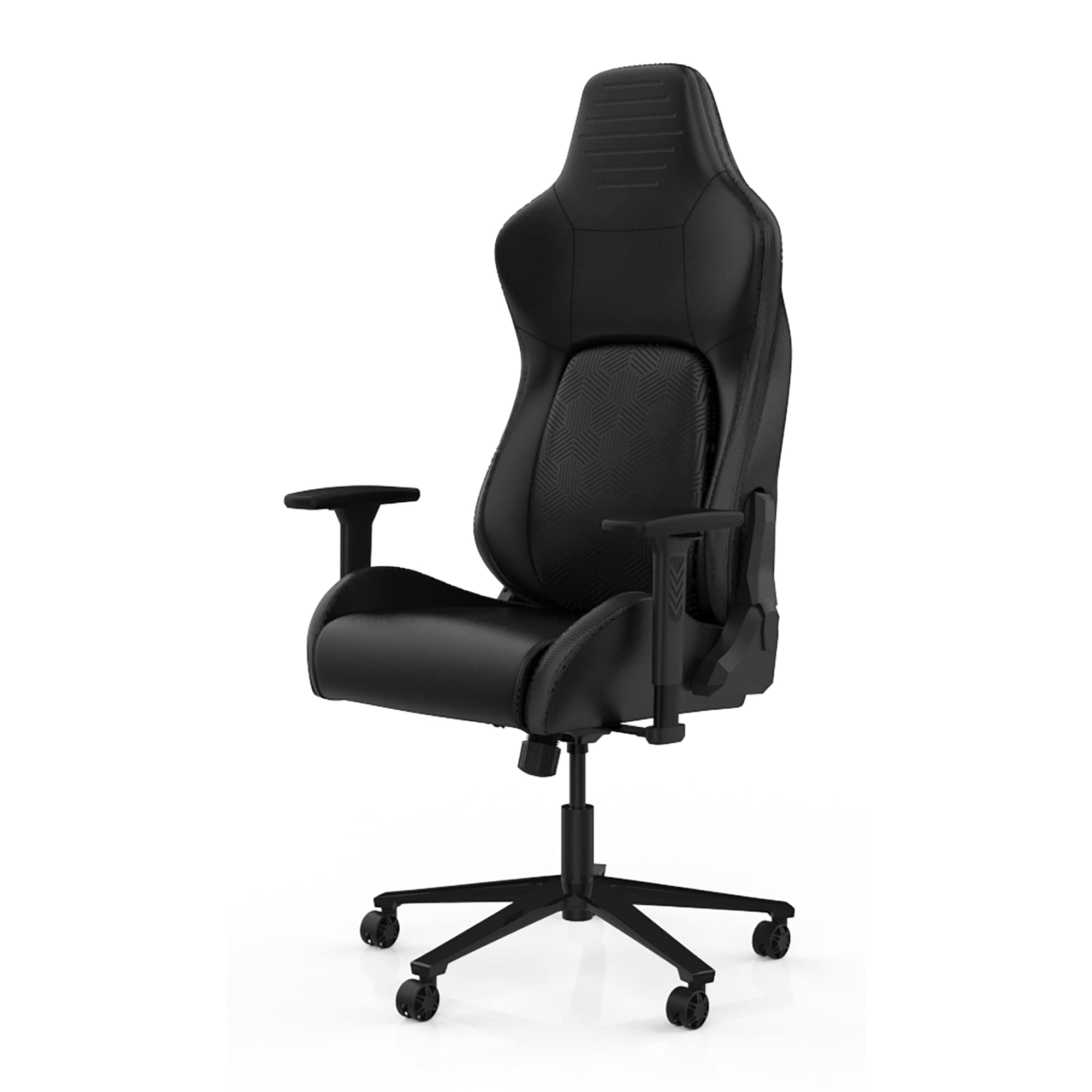 RS Gaming™ Vertex Ergonomic Faux Leather High-Back Gaming Chair, Black, BIFMA Compliant