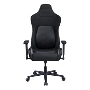 RS Gaming™ Vertex Ergonomic Faux Leather High-Back Gaming Chair, Black, BIFMA Compliant